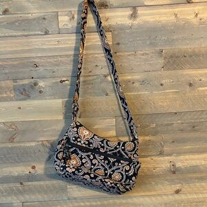 GOOD CONDITION - Vera Bradley Shoulder Bag - Brow/Black